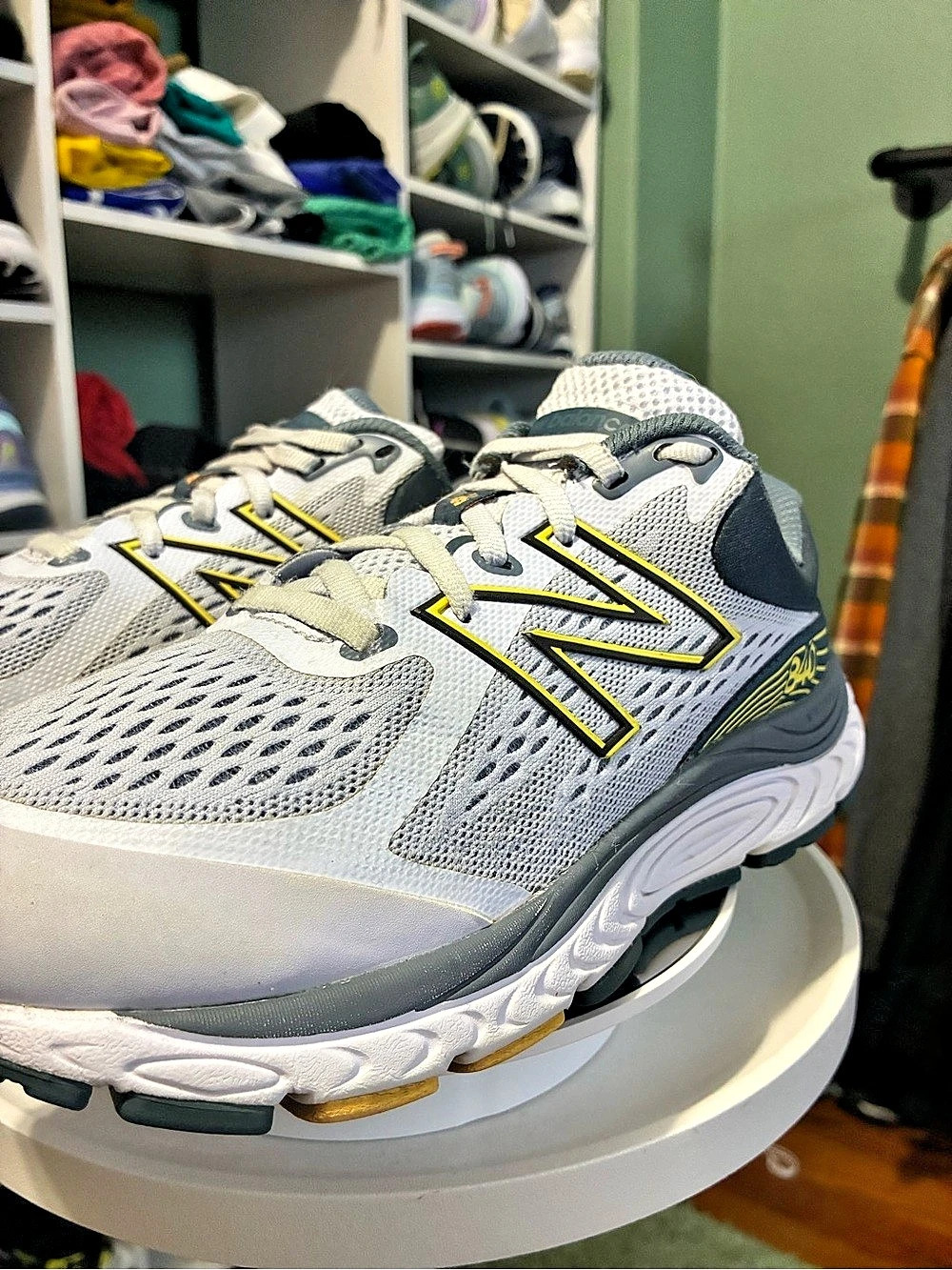New Balance 840 v5 Women’s Running Shoes Gray Yellow ABZORB W840LA5